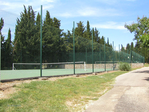 Terrains de tennis au camping